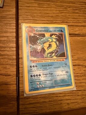 Pokemon Gyarados Trading Card - Blue, Yellow